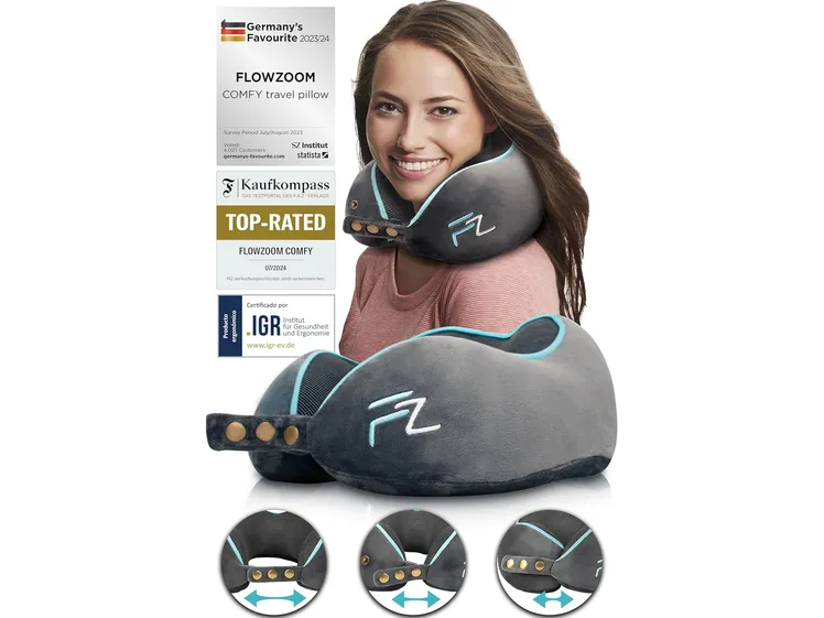 Almohada para cuello de Flowzoom, disponible en Amazon